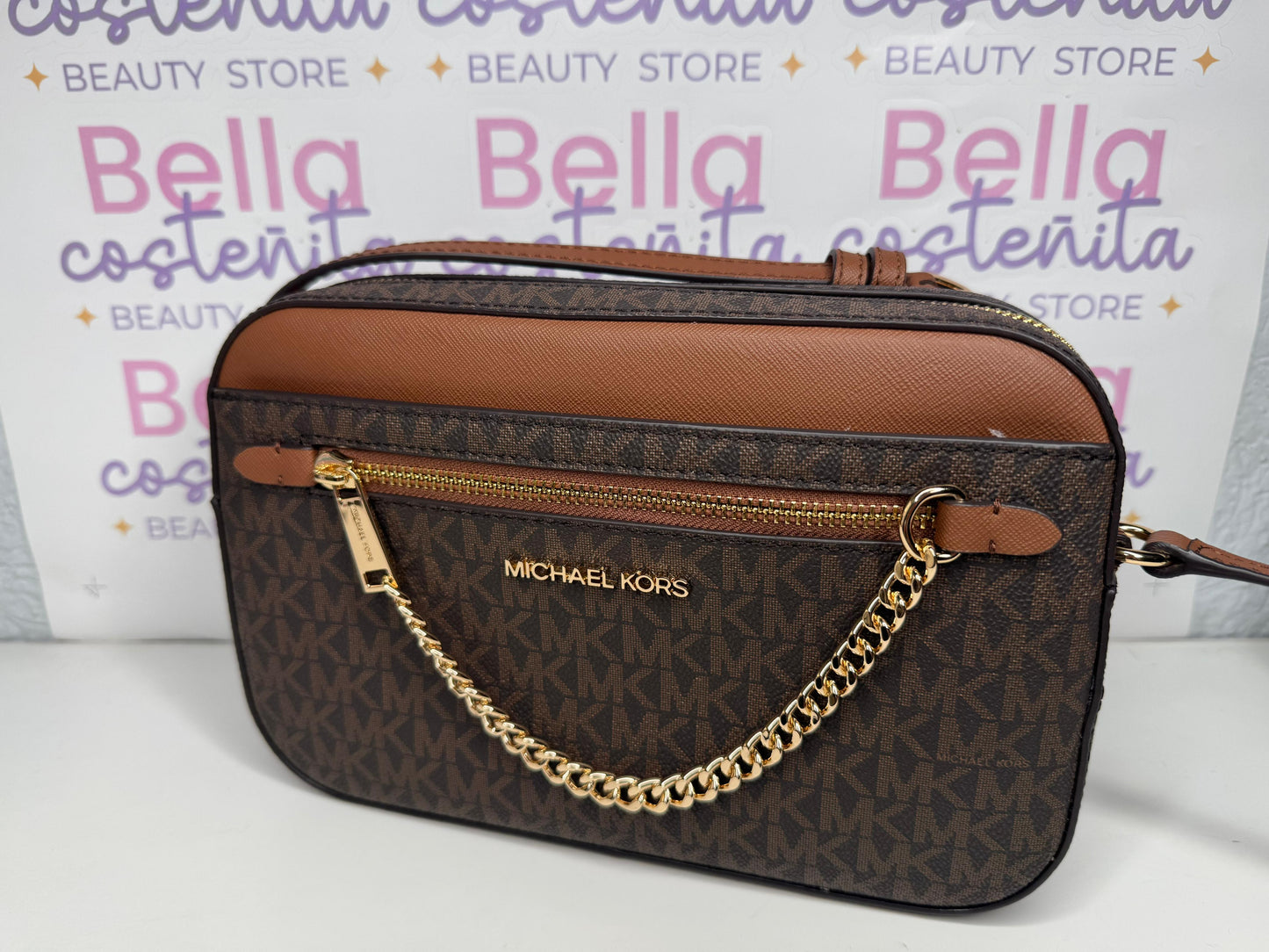 Michael Kors Jet Set Large Logo Crossbody Bag