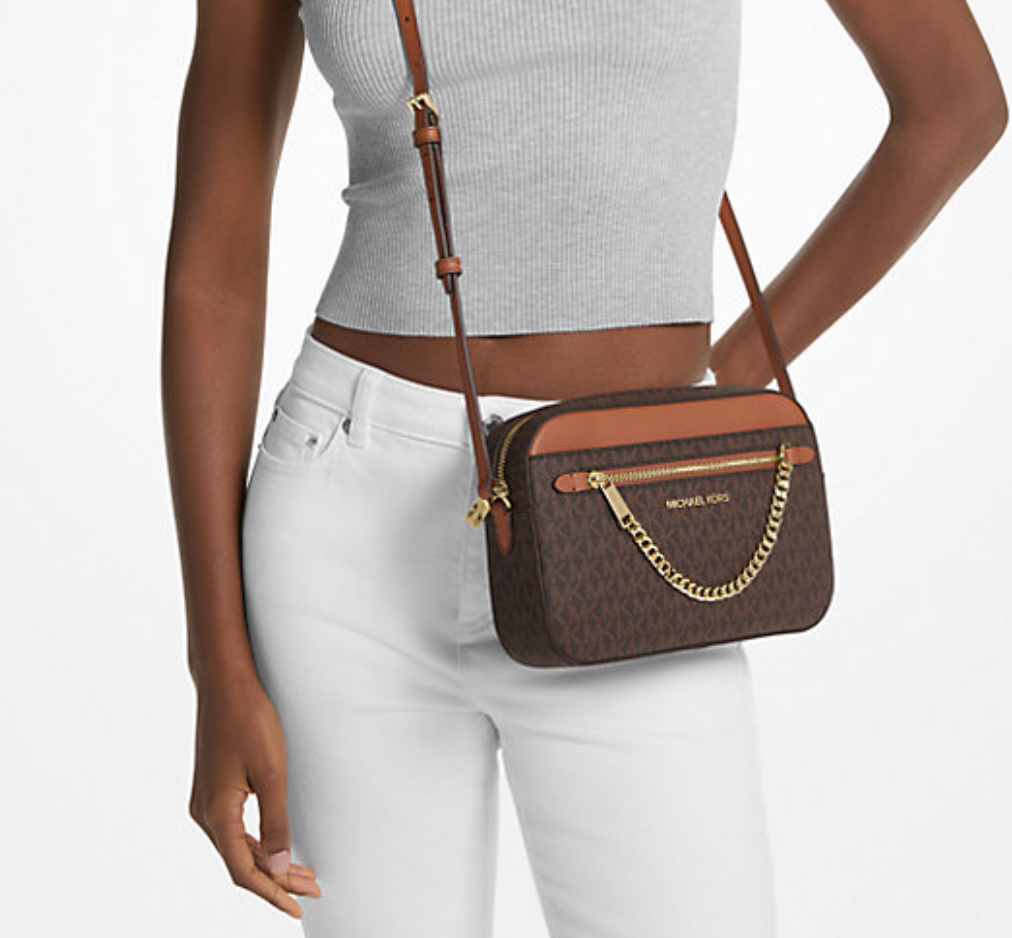 Michael Kors Jet Set Large Logo Crossbody Bag