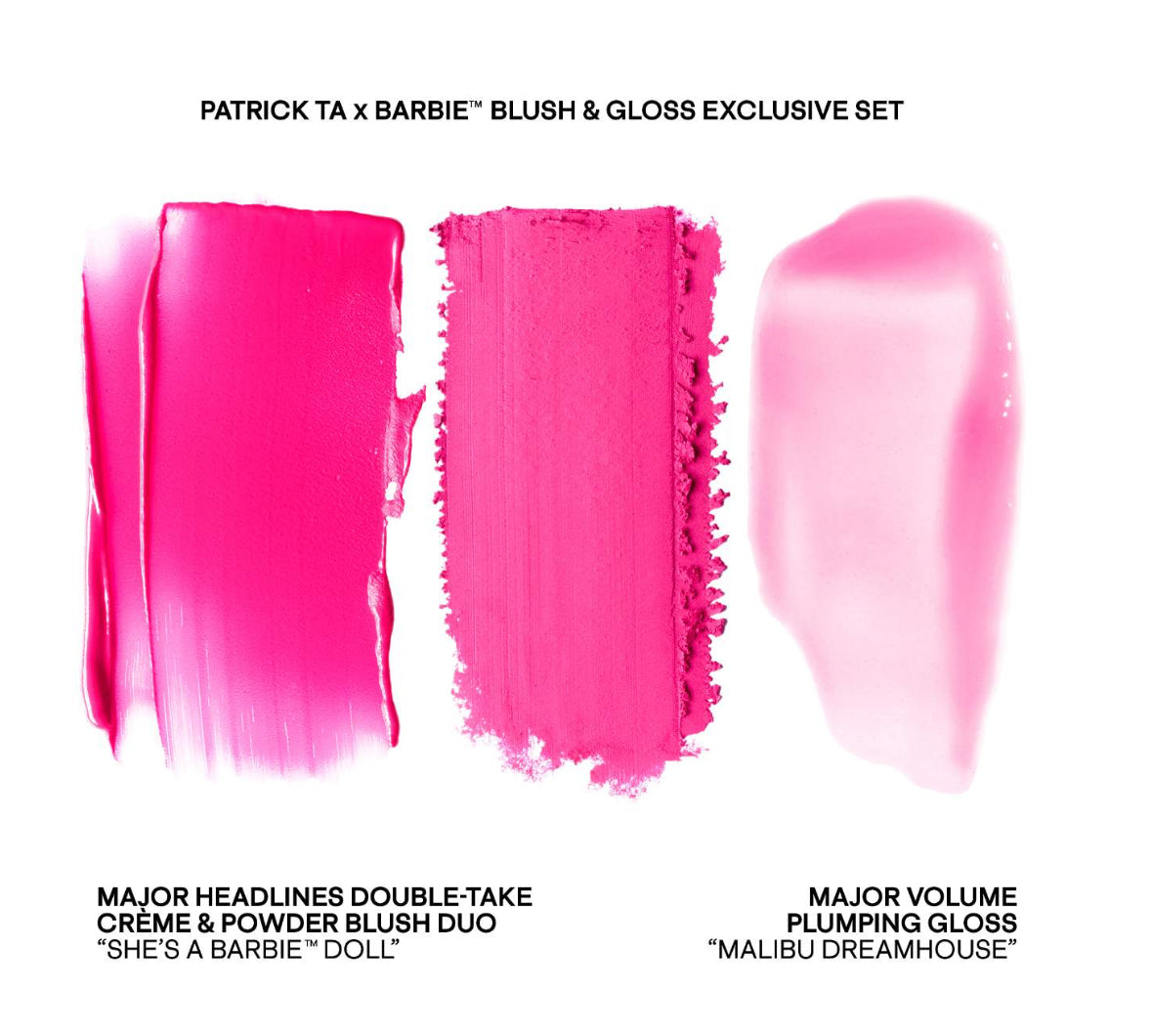 Patrick Ta x Barbie™ Blush Duo and Lip Plumper Set