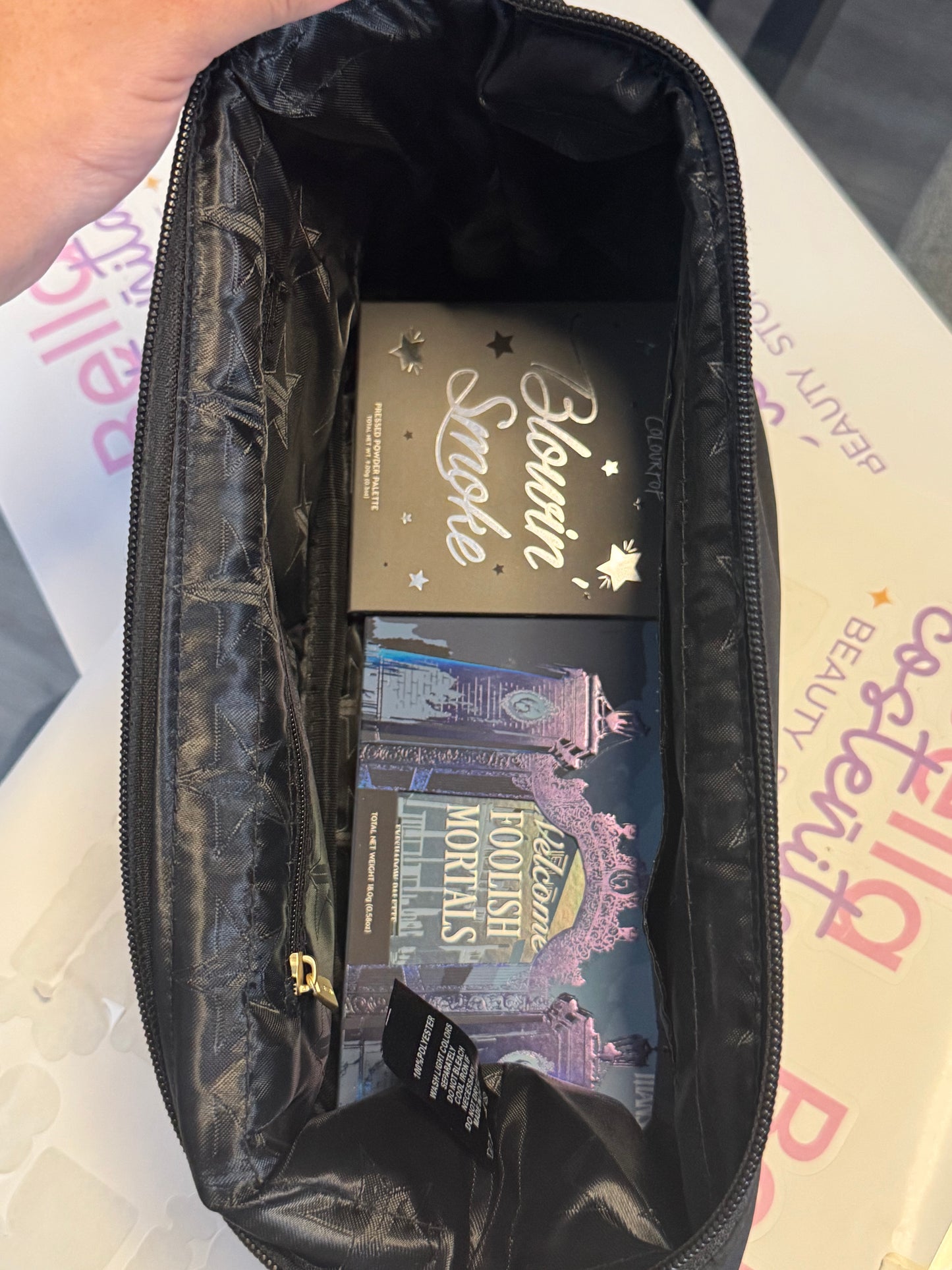 Jeffree Star Black Travel Skincare Bag