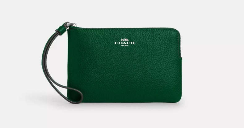 PREORDEN Coach wristlet - verde (shamrock)