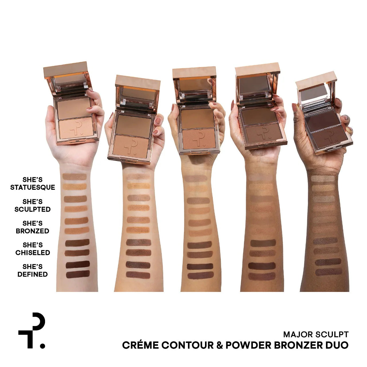 Patrick Ta Creme contour & powder bronzer duo - She's Sculpted (medium)