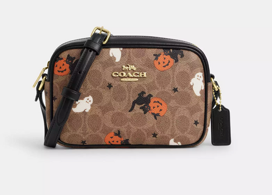 Coach Mini Jamie Camera Bag With Halloween Print