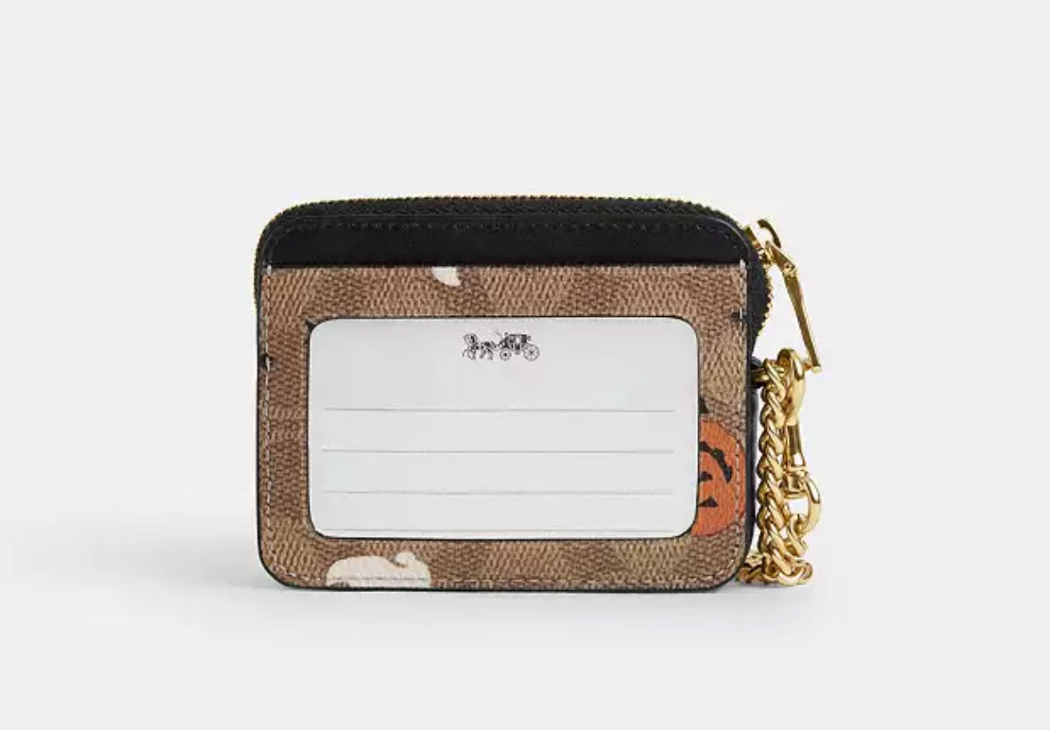 Coach Zip card case - Halloween