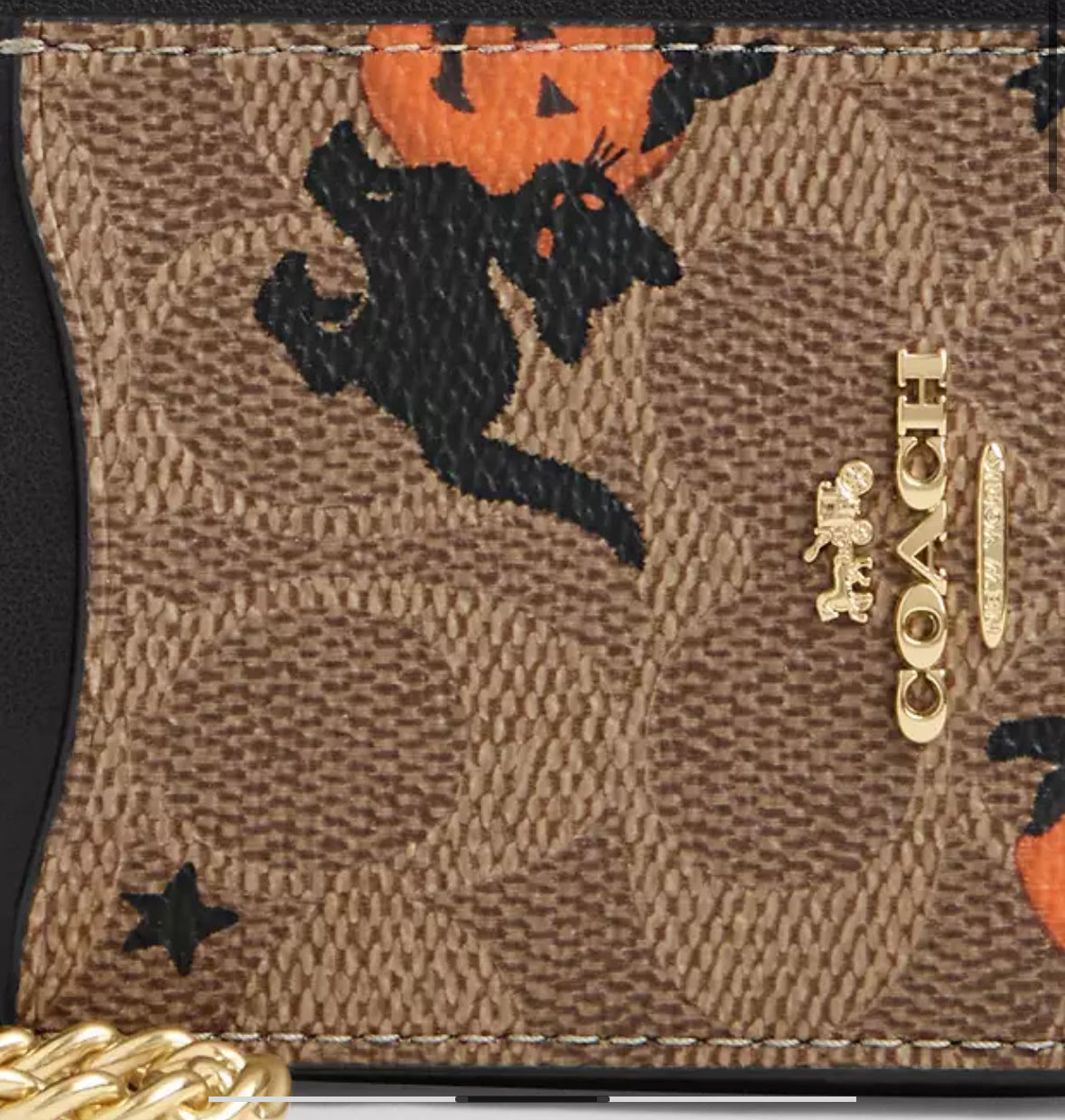 Coach Zip card case - Halloween