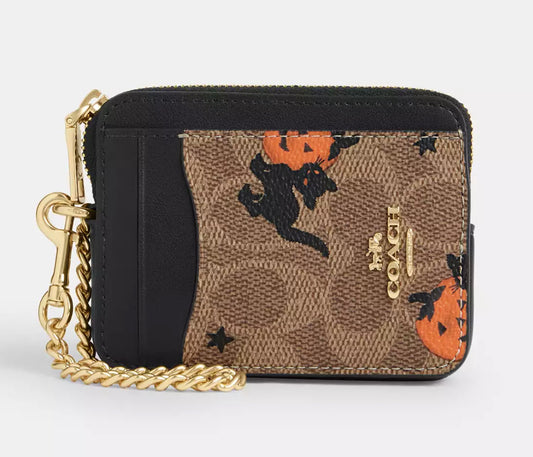 Coach Zip card case - Halloween