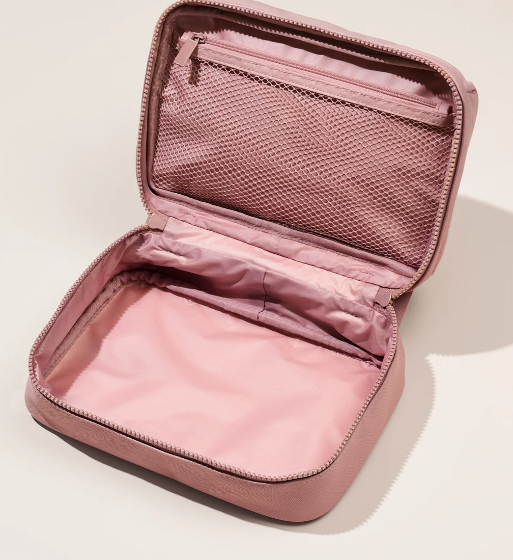 PREVENTA Rare Beauty Puffy Toiletry Bag - Mauve