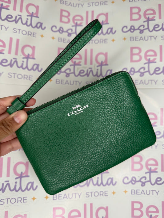 Coach Wristlet - verde esmeralda