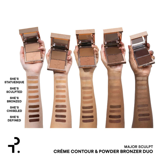 Patrick Ta Creme contour & powder bronzer duo - She's Sculpted (medium)